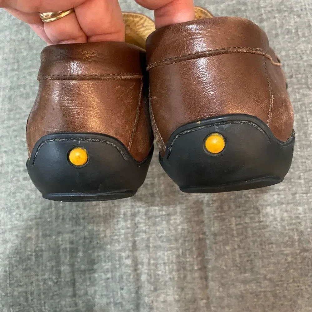 Samuel Hubbard Brown Leather Slip On Loafer Men Size 11